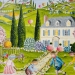 en sautant à la corde